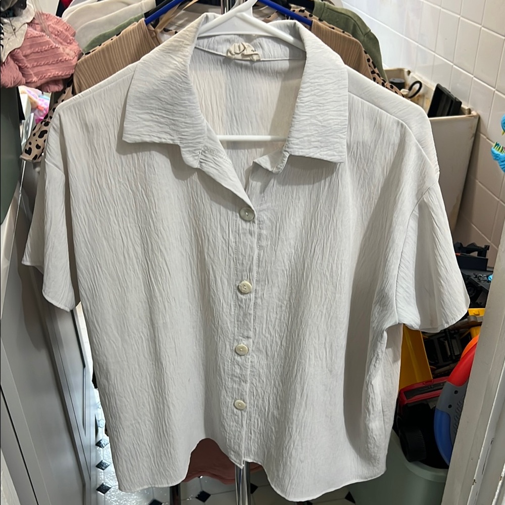 White Button-Up Shirt